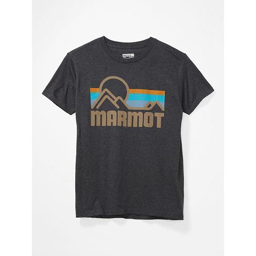 Marmot Clothes Grey NZ - Coastal T-Shirts Mens NZ2498310